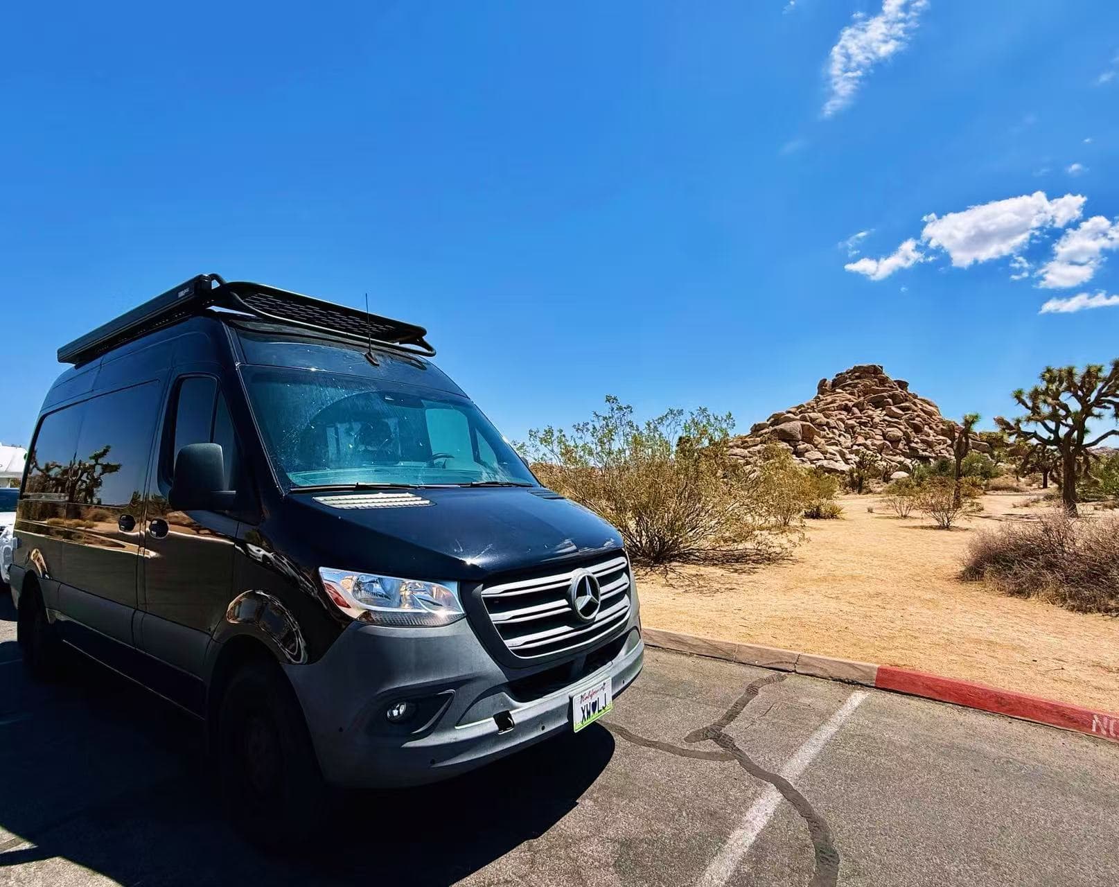 Spring Le Tour Sprinter Van in the desert